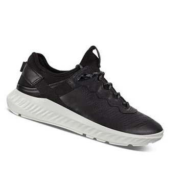 Ecco St.1 Lite Joggesko Herre Svarte | NO 653PJJ